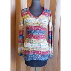 Rue21 size small bright colored crochet sweater